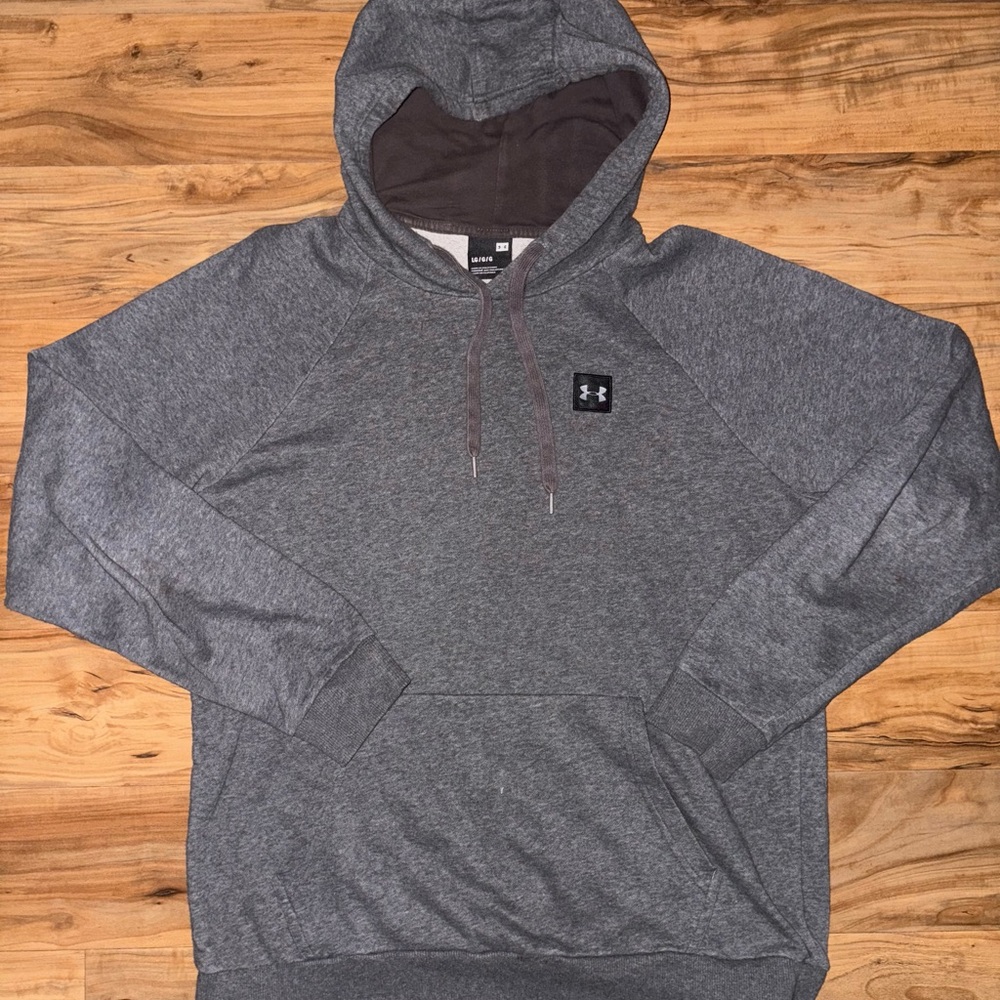 Under Armour Men's Large Cotton Gray Hoodie